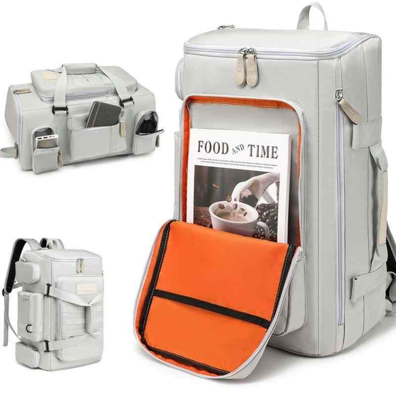 リュックサック メンズ レディース 大容量 PCバッグ 旅行 鞄 オックスフォード 防水 耐摩耗 衝撃吸収 無地 黒 ブラック グレー 灰色 黄色