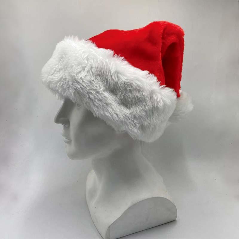 クリスマス 帽子 レディース メンズ 大人用 厚手 ふわふわ 赤色 サンタ帽子 コスプレ パーティー イベント