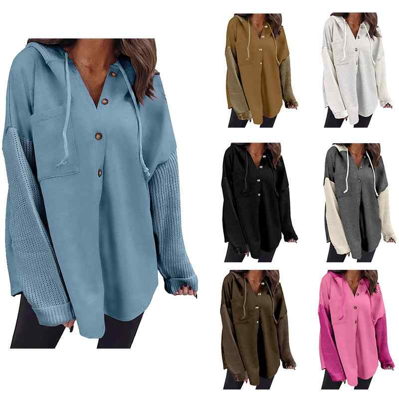 パーカー レディース 秋冬 長袖 ゆったり 切り替え 配色 プルオーバー フード付き トップス トレーナー..