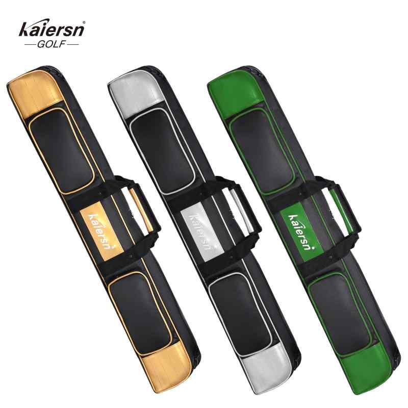 ゴルフバッグ レディース メンズ パークゴルフ ゴルフクラブケース 2本収納 レザー 防水 シルバー ブラ..