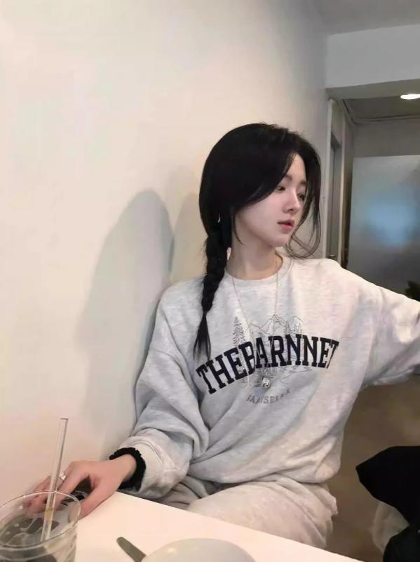 トレーナー レディース 秋冬 韓国風 雪山プリント クルーネック スウェット プルオーバー 長袖 トップ..