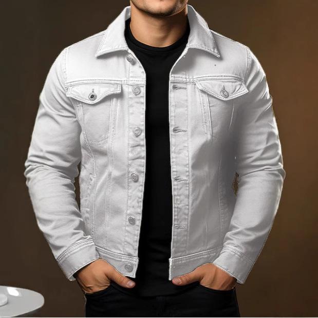 ジャケット メンズ 男性用 カジュアル ブルゾン 防風 襟付き 無地 長袖 アウター トップス 羽織り スプリングコート ポケット 綿 黒 ブラック 赤 レッド 白 ホワイト 青 ブルー 緑 グリーン 春秋 ファッション