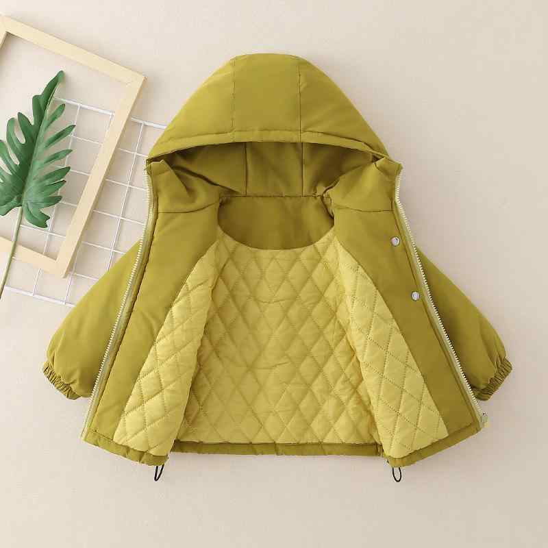 ジャケット キッズ 子供用 防風 防水 アウター 男の子 女の子 裏地付き 8歳 9歳 黄色 黒色 春秋 冬季