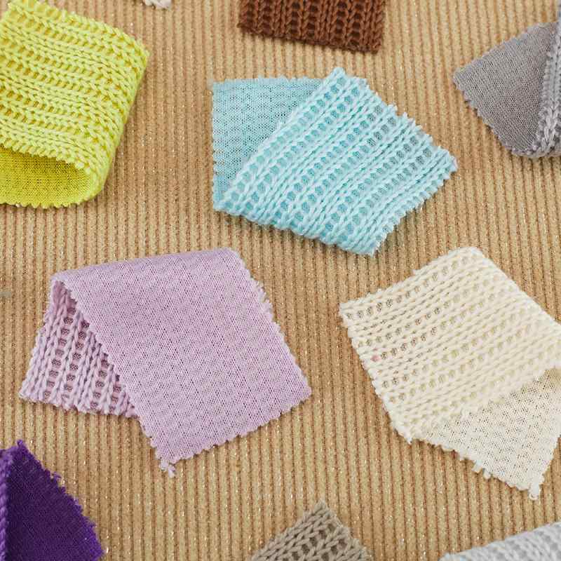 ニット生地 ポリエステル スパンデックス 粗針 ループパイル 凹凸 格子柄 提花 ストレッチ 厚手 秋冬 衛衣 スウェット トレーナー パンツ ズボン 布 生地 ウェア カットソー 手袋 帽子 ソファ クッション ペット 服(4)