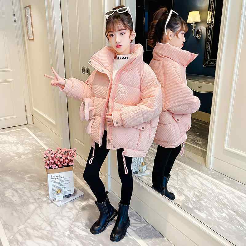 綿入りコート キッズ 女の子 冬 中綿 ジャンパー アウター ウサギ耳付き フード付き 厚手 防寒 かわい..