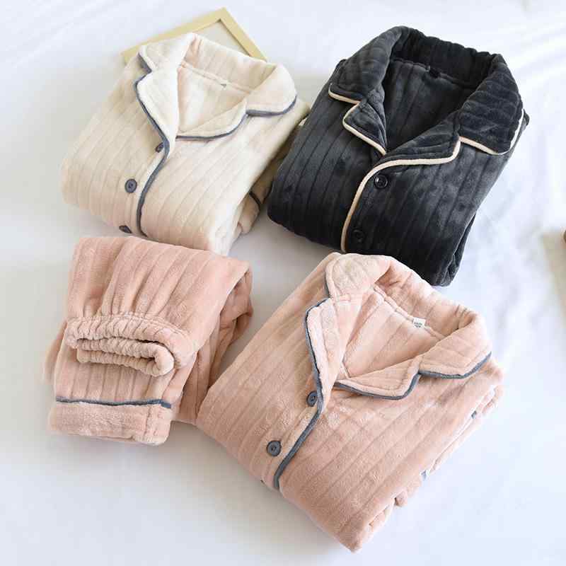 パジャマ レディース 秋冬 フランネル 厚手 暖かい 長袖 長ズボン 上下セット ルームウェア 部屋着 寝..