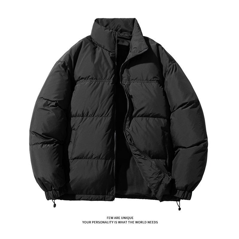 羽絨服 メンズ ショート丈 中綿入り ジャケット 秋冬 防寒 暖かい アウター トップス 無地 シンプル カジュアル スポーティー アウトドア