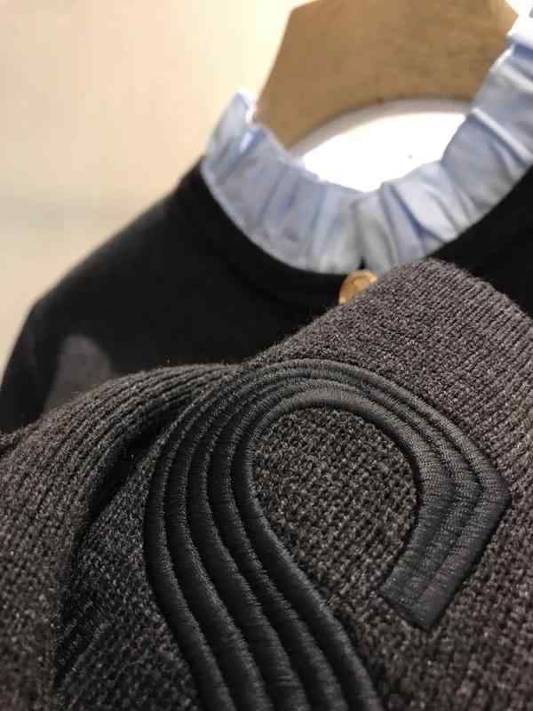 カーディガン レディース ニットカーディガン 取り外し可能 フリルネック 刺繍 ウール混紡 厚手 羽織り ライトアウター カジュアルスタイル 日韓スタイル 普段...