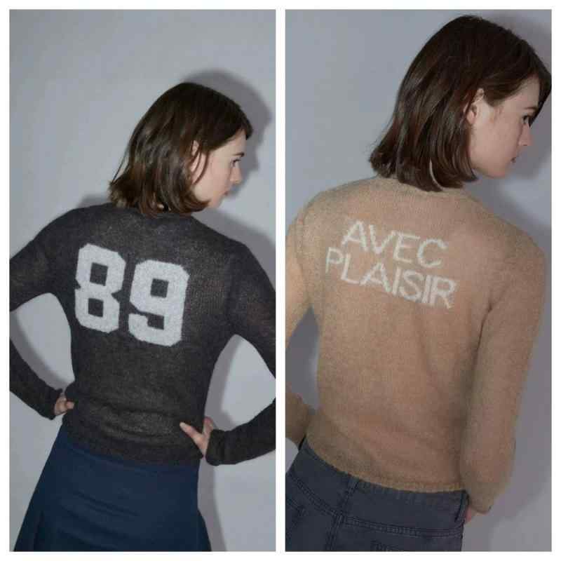 ニットカーディガン レディース スペイン製 ウール混紡 薄手 ニット トップス 長袖 丸首 レトロ ヴィン..