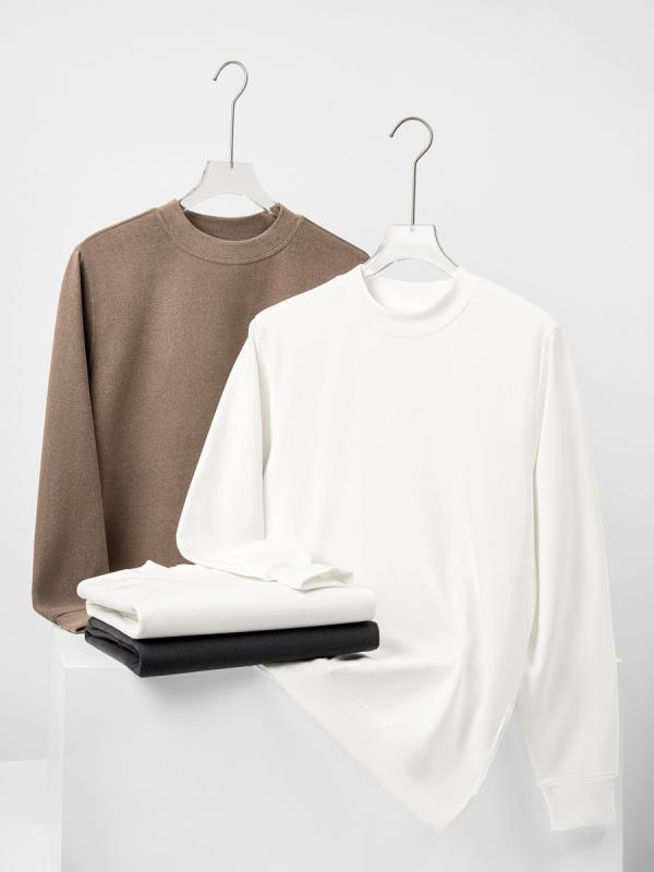 ・スタイル: 简约・款式: 套头・领型: 立领・袖丈: 长袖・厚さ: 普通・主な素材: ポリエステル繊維・主な素材の含有量: 81%-90%・生地: ポリエステル繊維・適用シーン: カジュアル・柄: 纯色・ディテール: 本布抓绒・フィット:...