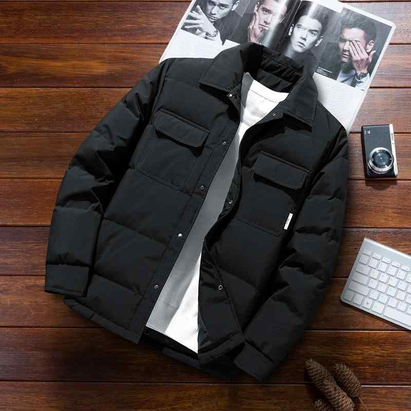 ダウンジャケット メンズ 男性用 紳士 シニア ビジネス カジュアル 襟付き あったか 防寒 撥水 アウター ショート丈 上着 灰色 黒色 コーヒー色