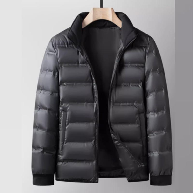羽絨服 男性用 中年 加厚 アウター 取り外し可能 インナーダウン 90% ダウン 聚酯纤维 防風 防寒 ブラック ネイビー M L XL 2XL 3XL 4XL 5XL ビジネス カジュアル