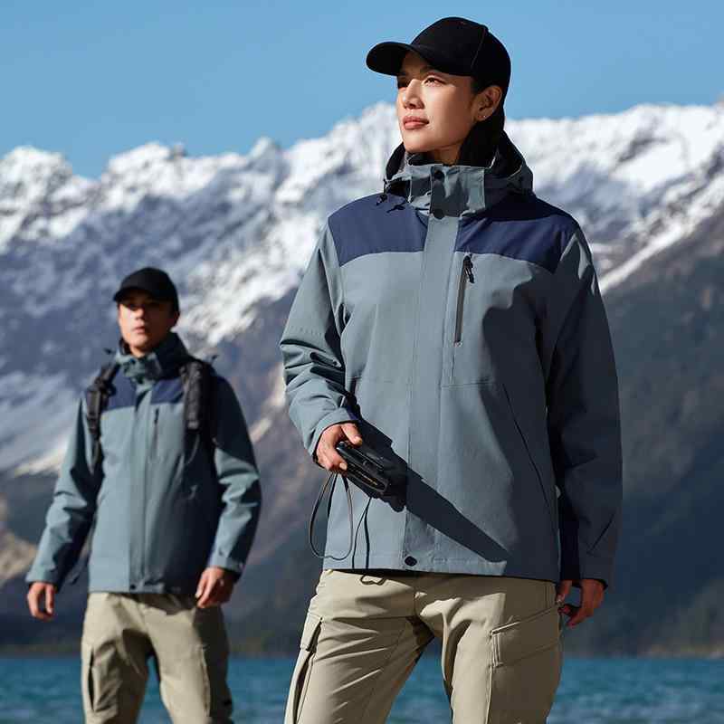 マウンテンパーカー 男女兼用 3way 防寒着 登山ウェア アウトドアジャケット 防水 透湿 防風 フリースインナー付き 作業着 ジャンパー