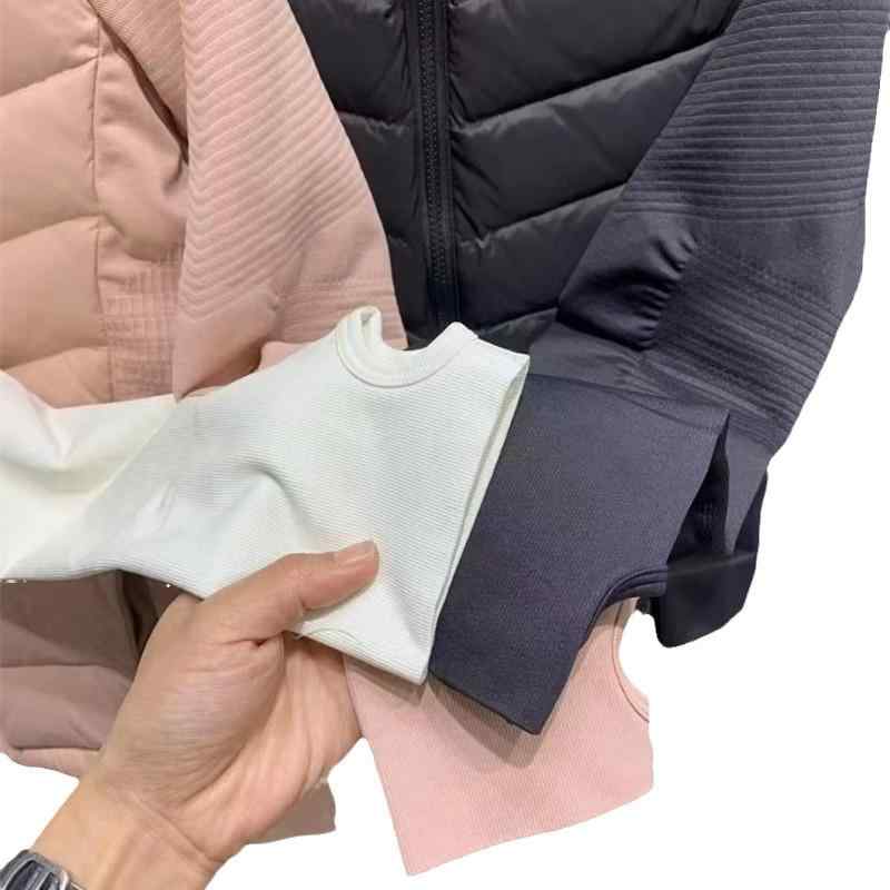 羽毛布団 レディース 薄手 軽量 防風 ランニング スポーツ 暖かい フリース ジャケット ブラック ホワ..