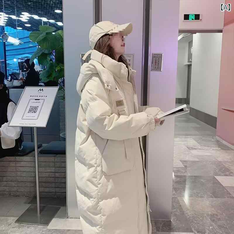 ダウンジャケット レディース 極暖 中綿 コート アウター ミドル丈 黒 白 M L XL 2XL 3XL