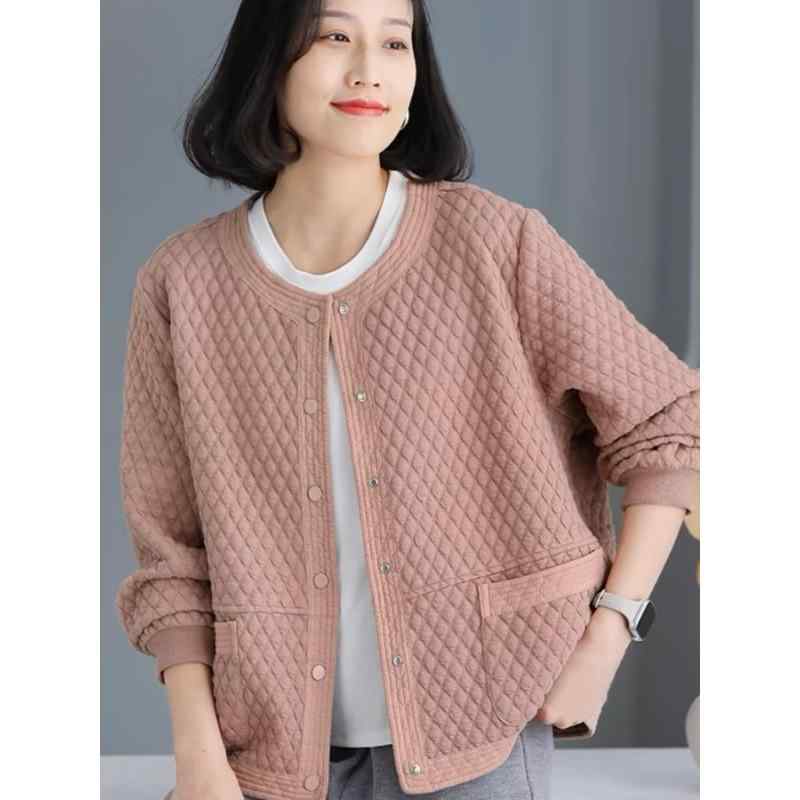 ジャケット レディース 格子柄 野球 アウター ブルゾン スプリングコート 羽織り 長袖 スポーティー カジュアル ブラック