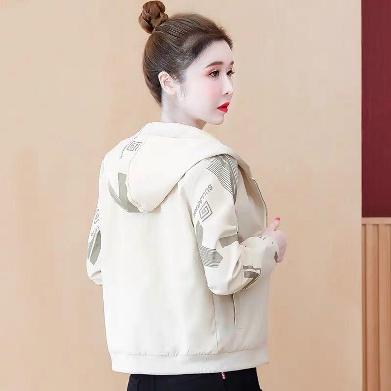 ジャケット レディース スタジャン 秋冬 ブルゾン ジャンパー カジュアル ゆったり かわいい S M L XL 2XL ポリエステル 無地 長袖 連帽 普段使い