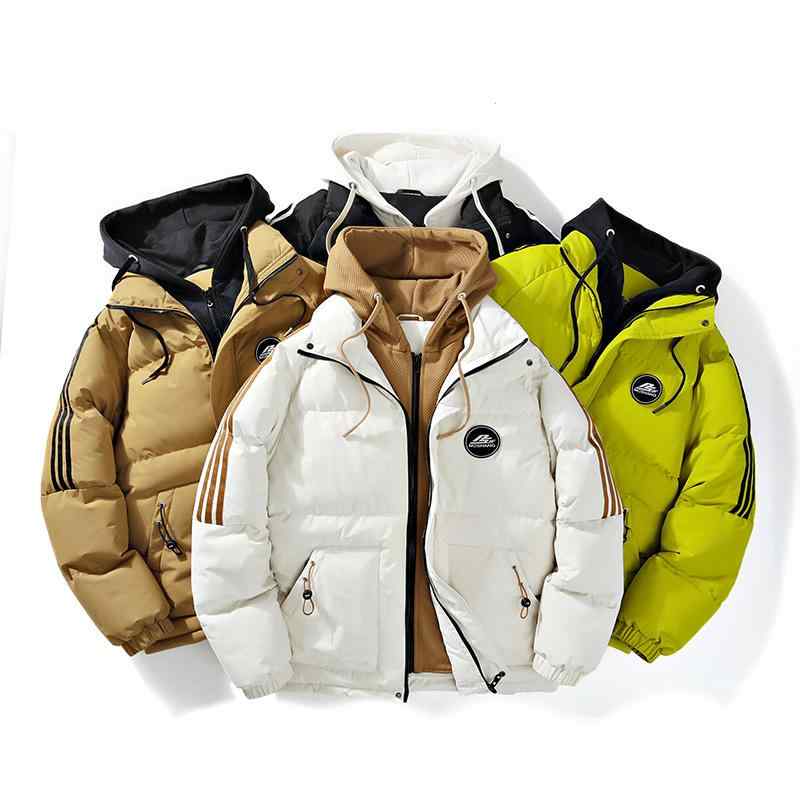 綿入りジャケット メンズ 高校生 中学生 秋冬 アウター ポリエステル 学院風 フード付き 厚手 防寒 あ..