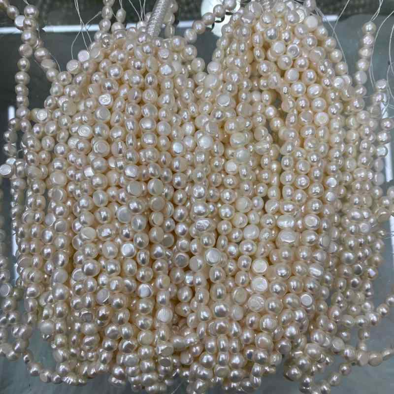 淡水パール 8～9mm バロック ネックレス 母親向けネックレス DIY素材 淡水真珠 ホワイト 強い光沢 少々..