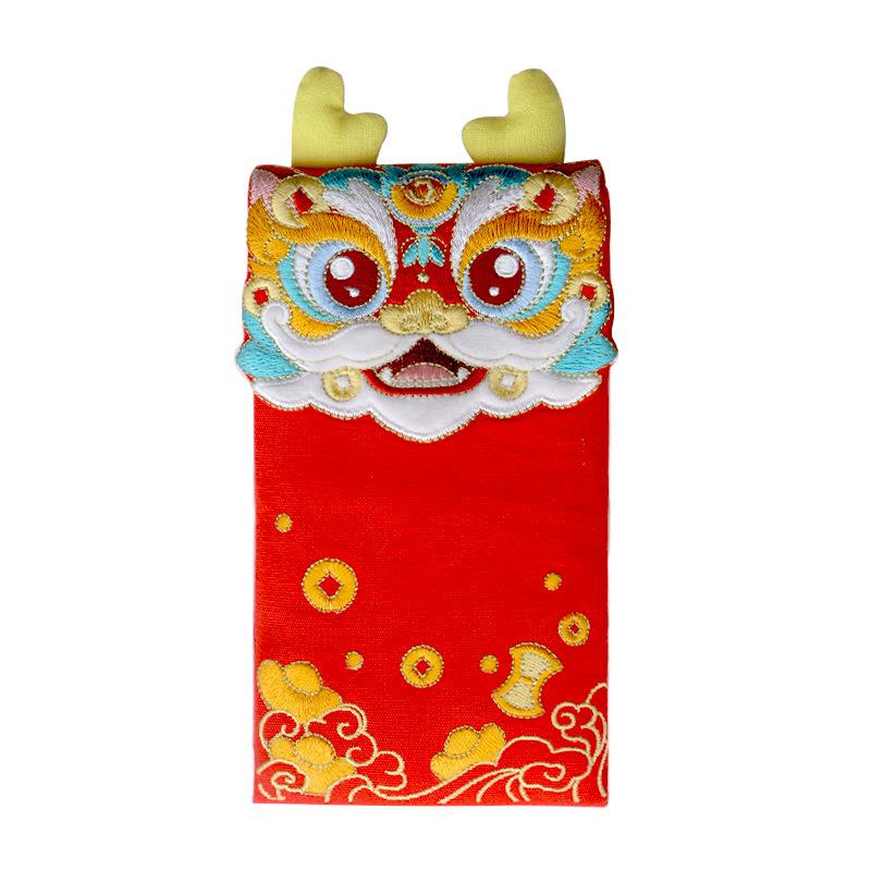 ・素材: 帆布・使用場面: 春節・仕様: 10000収納可能・カラー: 龍吟財宝, 金龍送瑞—財龍, 金龍送瑞—福龍, 納福紅包+紅棉繩, 招財紅包+紅棉繩, 駿彩盈門—招財, 駿彩盈門—納福・サイズ: 刺繡布芸紅包・スタイル: 現代シンプル