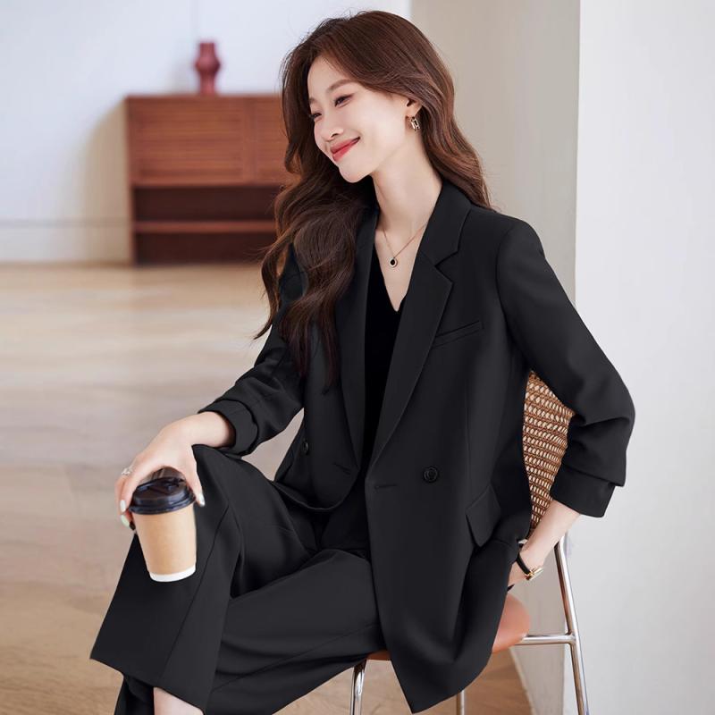 スーツ レディース フォーマル 黒 グレー カーキ 紫 オフィス 通勤 ビジネス エレガント テーラードジャケット パンツ ポリエステル スラックス セットアップ 長袖 無地