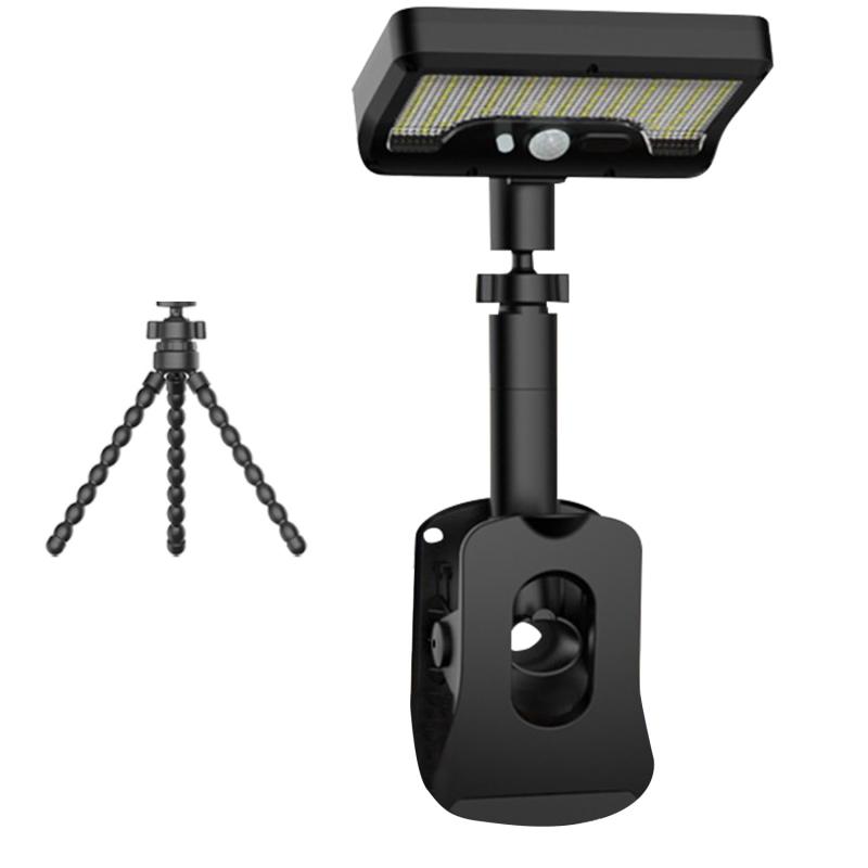 ソーラーライト 屋外 防水 1台5役+3色温調整+3つ点灯モード+照明角度調節人感センサーライト 屋 ...