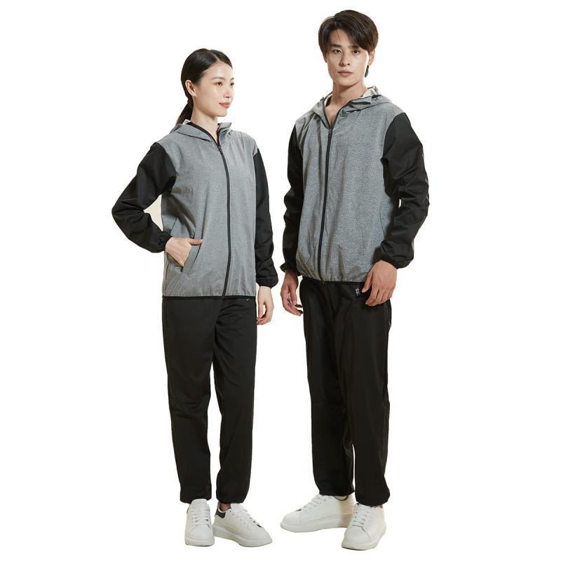 [] サウナスーツ フルジップ メンズ レディース 大量発汗 洗濯可 上下セット ダイエット 減量用 ランニングウエア スポーツウェア 筋トレ ジョギング…