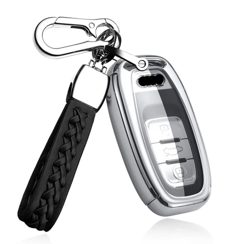 アウディ向けの キーケース キーホルダー キーカバー キー保護 Audi向けの キーケース アウディ A4 A5 ..