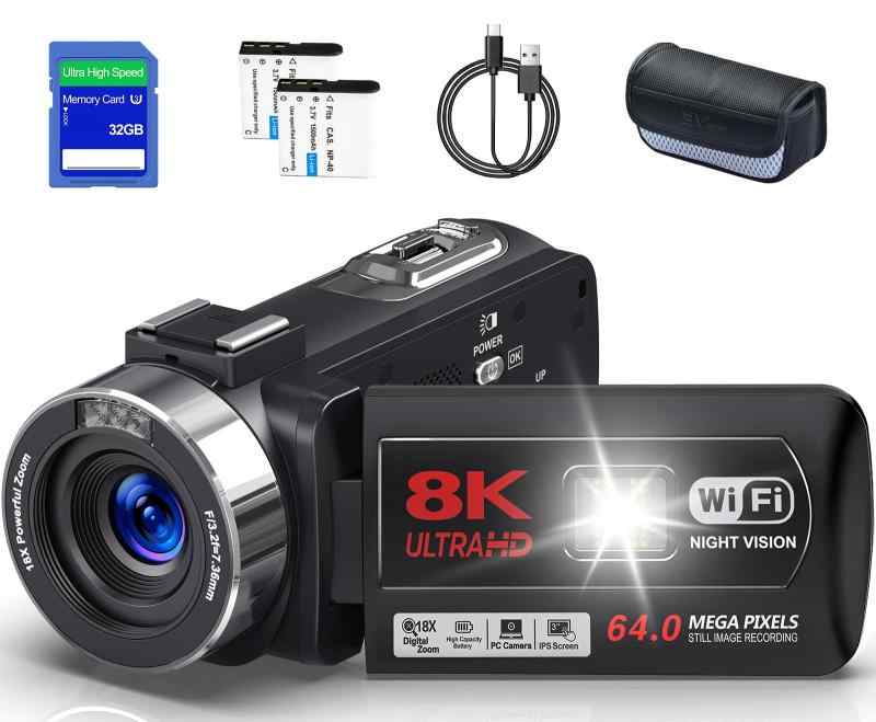 楽天市場】Spikenard ビデオカメラ 8K YouTubeカメラの通販