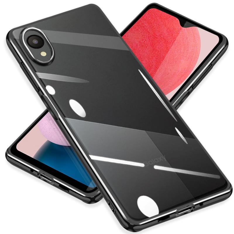 Galaxy ケース クリア ギャラクシー スマホケース メッキ加工 耐衝撃 カバー 透明 TPU レンズ保護 ストラップホール付き 薄型 黄変防止 擦り傷防止 人気