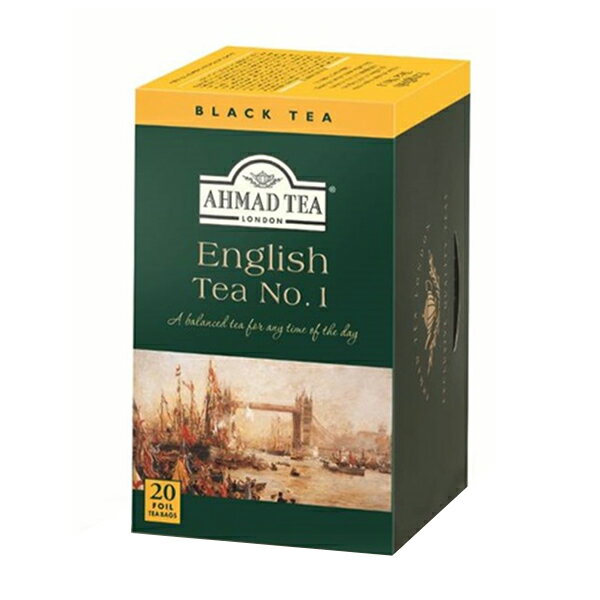 AHMAD TEA アーマッドティー ティーバッグ イングリッシュティー ナンバー1 紅茶 おうちカフェ×1箱（20袋） 茶葉 