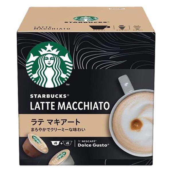 ＜＜ ITEM INFORMATION ＞＞ 商品名 ネスカフェ ドルチェグスト 専用カプセル ラテマキアート LATTE MACCHIATO 商品詳細 カプセルはネスカフェ ドルチェグスト システム専用です まろやかでクリーミーな味わい 内容量 12個入り6杯分 保存方法 高温多湿を避けて、冷暗所に保存してください。 出荷日/着日 配送方法 常温のみ 同梱包 ※ネスカフェ ドルチェグスト 専用カプセルシリーズとの同梱は可能 備考 ※写真はイメージです。実際にお届けの商品は形状やパッケージが異なる場合があります。 ----------------------------------------------関連ワード：ドルチェグスト カプセル 互換 ネスカフェ ドルチェグスト ドルチェグストカプセル ドルチェグスト カプセル アソート コーヒーカプセル カプセルコーヒー コーヒーメーカー コーヒーマシン コーヒー 珈琲 レギュラー レギュラーコーヒー エスプレッソ セット 飲み比べ アソート 互換カプセル ネスプレッソカプセル カフェ スタバ スターバックス starbucks ネスレ ネスカフェ nescafe nestle アラビカ カネフォラ ロブスタ コーヒー豆 酸味 フルーティー ブレンドコーヒー 無糖 ブラックコーヒー アイスコーヒー ホットコーヒー イタリア