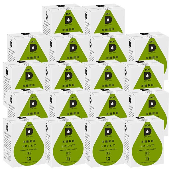 楽天カプセルコーヒーショップ＜エントリーでポイント20倍＞UCC ドリップポッド DRIPPOD 専用カプセル 有機栽培コロンビア 18箱 【3〜4営業日以内に出荷】【送料無料】ユーシーシー 上島珈琲 ブラック コーヒー バラエティ アイスコーヒー ホットコーヒー カプセルコーヒー コーヒーメーカー