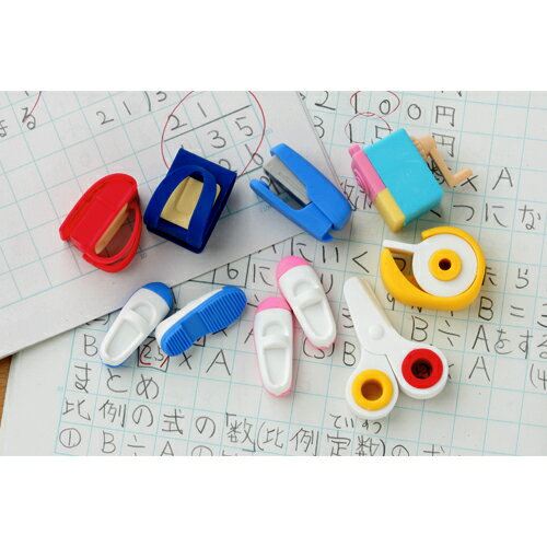 イワコー　おもしろ消しゴム学校　消しゴム（60個入）(60個入り）　School Supply　er-gak001　ER-GAK001(3600）　4991685200570