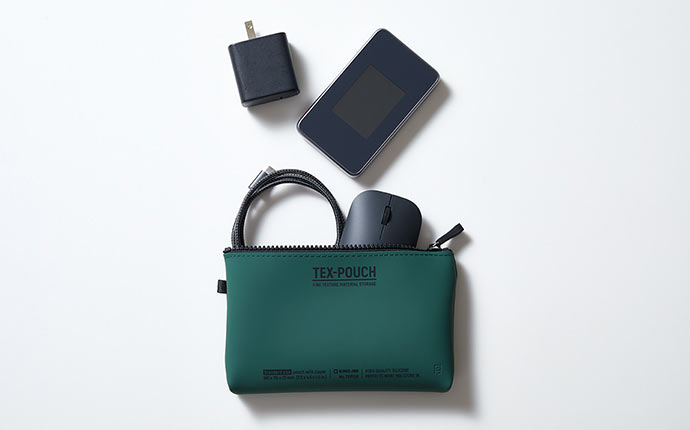 キングジム　TEX-POUCH テクスポーチ　TXP100（1750）　PC作業に必要なアイテムもひとまとめ officeone-10011026 オフィスワン北浜店 サンプル画像3