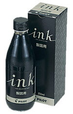 PILOT（パイロット）　ボトルインキ製図用　350ml　INK-350-DR　（2750）