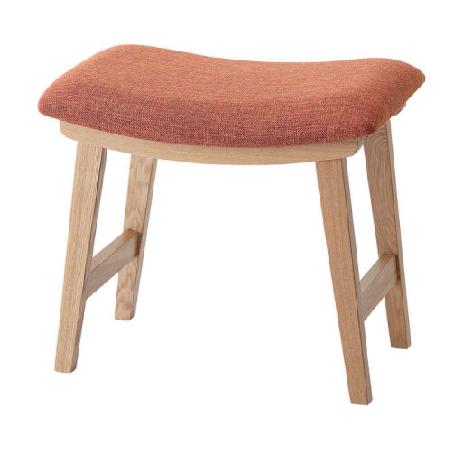 東谷 スツール トロペ 木製 北欧 オットマン 高さ42cm オレンジ TMZCL-790TMZCOR [3]