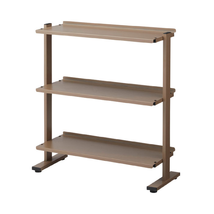 東谷 2WAYラック3D シェルフ 本棚 オープンラック ディスプレイラック ブラウン TMZDIS-73TMZSBR