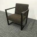 応接用ソファ 1人用 肘付 アビタスタイル ウッドストック ブラウン 【中古】