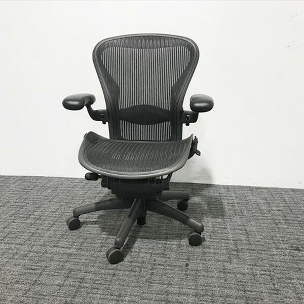 HermanMiller ハーマンミラー オフィスチェア アーロンチェア Bタイプ ブラック 【中古】