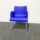 【安心!リユース保証8ヵ月付き♪】 ミーティングチェア 肘付 カスプリーニ ミンクス ブルー 【中古】