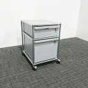 USMハラー インサイドワゴン 引出し2段 USM USMマットシルバー 【中古】