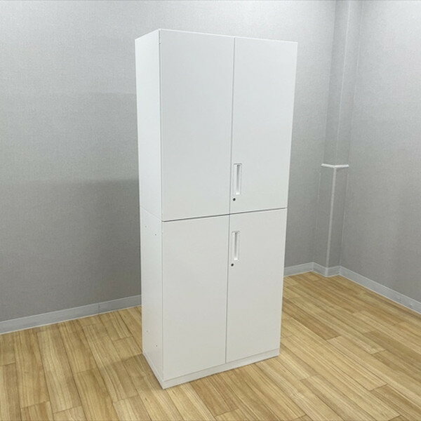 KOKUYO コクヨ 書庫 両開き キャビネット 収納庫 上下3段 スチール製 観音開き 鍵付 幅90cm×奥行45cm×高さ216cm 組立設置込】コクヨ 保管庫 両開き書庫 深型 下置き用 幅880×奥行515