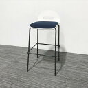 【安心!リユース保証8ヵ月付き♪】 ハイチェア デコボコ デコタイプ クッション付 KJA-723C-YWN2 イトーキ ブルー 【中古】