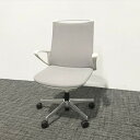 オカムラ オフィスチェア モード ライトグレー 肘付き 【中古】