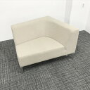 Cassina カッシーナ 応接用ソファ 1人用 タングラム システムソファ 左片アーム アイボリー 【中古】