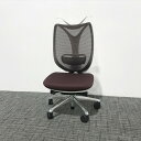 オカムラ オフィスチェア サブリナ ハイバック ダークブラウン メッシュ ランバーサポート 【中古】