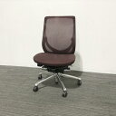 オカムラ オフィスチェア ゼファー ダークレッド メッシュ 【中古】