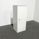 片開き書庫 レクトライン 天板付 オカムラ ホワイト 【中古】