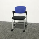 スタッキングチェア 肘付 プロッティ キャスター付 コクヨ 【中古】